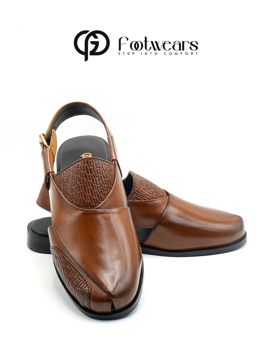 Brown Classy Texture Peshawari