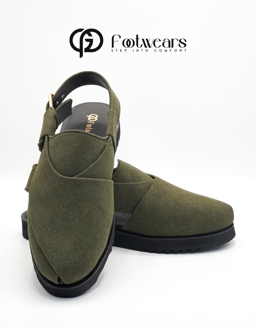 Nova Olive Green Suede