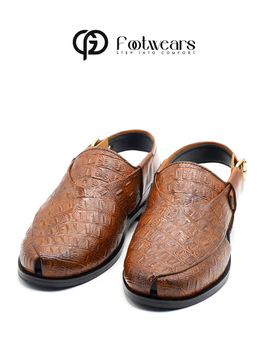 Royal Embossed Caramel Brown
