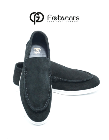 Modern Black Suede