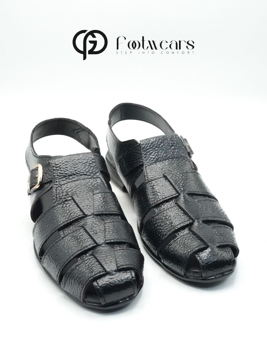 Raven Black Leather Peshawari