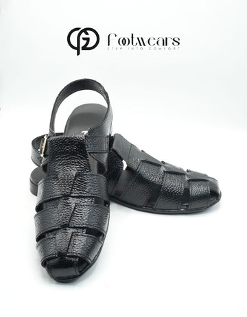 Raven Black Leather Peshawari