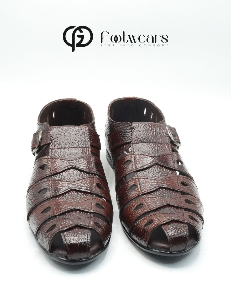 Raven Dark Brown Leather Peshawari